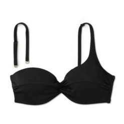 Women's Lightly Lined Twist-Front One Shoulder Bikini Top - Shade & Shore™ Black -Clothing Sales Store GUEST cb9cff0c bd19 4aaa b54e 3f0980b58f65