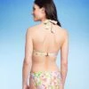 Women's Halter Center Front Ring Bralette Bikini Top - Shade & Shore™ Multi Floral Print