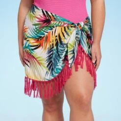 Women's Side-Tie Fringe Cover Up Sarong - Shade & Shore™ Multi Tropical Print 11 Women's Side-Tie Fringe Cover Up Sarong - Shade & Shore™ Multi Tropical Print -Clothing Sales Store GUEST d3b2d8c4 af6a 4d98 adc6 6b5bfcdc2875