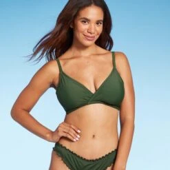 Women's Triangle Surplice Bralette Bikini Top - Shade & Shore™ -Clothing Sales Store GUEST d551de17 fbaa 4fab ad61 f4ae4b22be38