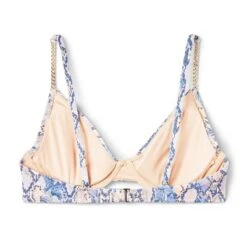Women's Underwire Chain Strap Detail Bikini Top - Shade & Shore™ Blue Snake Print -Clothing Sales Store GUEST d561598f 015f 4f2b 98dd cdf5c3b3d3d2