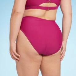 Women's Mid-Rise Hipster Bikini Bottom - Shade & Shore™ Berry Purple