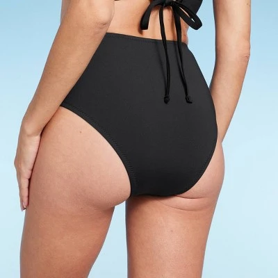 Women's High Waist Cheeky Bikini Bottom - Shade & Shore™ 3 Women's High Waist Cheeky Bikini Bottom - Shade & Shore™