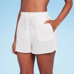 Women's Pull-On Cover Up Shorts - Shade & Shore™ Off-White -Clothing Sales Store GUEST e23a87e8 e41b 4ef1 b52c 5d1ed8bd5c1b