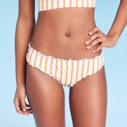 Women's Ruffle Cheeky Bikini Bottom - Shade & Shore™ Orange -Clothing Sales Store GUEST e291cda1 5d5e 4ca8 884c 19ccdfb97ed2