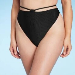 Women's Strappy Ribbed High Waist Extra High Leg Extra Cheeky Bikini Bottom - Shade & Shore™ -Clothing Sales Store GUEST e3bf02ac 0ffe 48c8 9b3a 7755644ccbe7