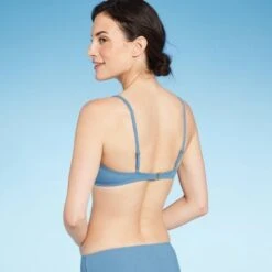 Women's Shirred Ribbed Bralette Bikini Top - Shade & Shoreâ„¢