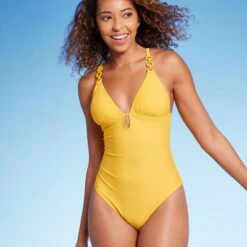 Women's Plunge Hardware Trim Cheeky One Piece Swimsuit - Shade & Shore™ -Clothing Sales Store GUEST e4e516ca 93c5 4a9c 9f62 5997d492de4d