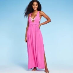 Women's Plunge Cover Up Maxi Dress - Shade & Shore™ -Clothing Sales Store GUEST e567704f 9088 48a5 9d73 5081b045d61b