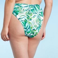 Women's High Waist High Leg Extra Cheeky Bikini Bottom - Shade & Shore™ Green Tropical Print -Clothing Sales Store GUEST ef9fb86c 6b5c 4d71 9659 c4f51d262bd4