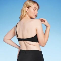 Women's Lightly Lined Twist-Front One Shoulder Bikini Top - Shade & Shore™ Black -Clothing Sales Store GUEST f176f33c 21ed 4527 9271 e6e00803f5cb