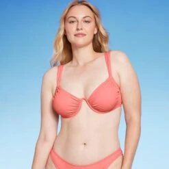 Women's Shirred Cup Continuous Underwire Bikini Top - Shade & Shore™ Pink -Clothing Sales Store GUEST f21bbf8e 2bc1 408e 924c c2db7c9dbee6