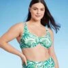 Women's Underwire Bralette Bikini Top - Shade & Shore™ Green Tropical Print -Clothing Sales Store GUEST f2edac90 92de 49dc b379 eec7c546fa33
