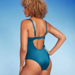 Women's Shirred Cup Underwire High Leg One Piece Swimsuit - Shade & Shore™ -Clothing Sales Store GUEST f46a0f28 81f5 44fa 970e 3006b91a29ed