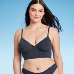 Women's Longline Underwire Bikini Top - Shade & Shore™ Gray -Clothing Sales Store GUEST f6a0e078 8b1b 4d82 b765 e29c45d6e245
