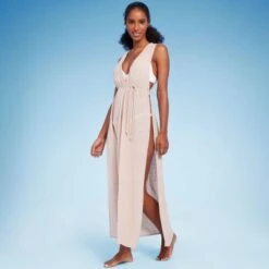 Women's Plunge Open-Side Braided Cover Up Midi Dress - Shade & Shore™ Light Brown -Clothing Sales Store GUEST f86ae63f 1d94 49f0 80b6 c873cfe20da3