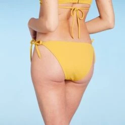 Women's Side-Tie Cheeky Bikini Bottom - Shade & Shoreâ„¢ Yellow