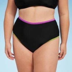 Women's Contrast Binding High Waist Bikini Bottom - Shade & Shore™ -Clothing Sales Store GUEST ff709bc4 8b99 443b 8377 f22af9891f46